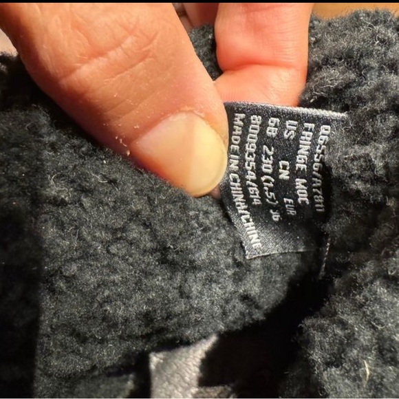 Coach Bootie Black Kisslock Leather Wedge Sheepskin Shearling Boot Size 6 - Picture 4 of 10